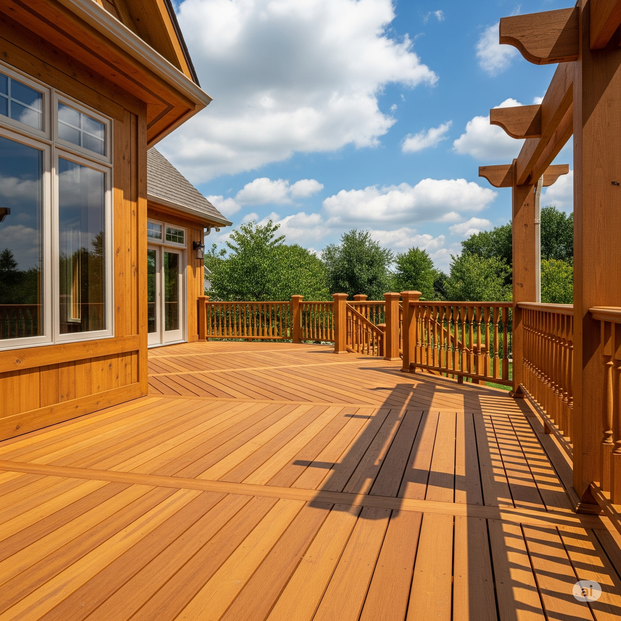 Beautiful deck background